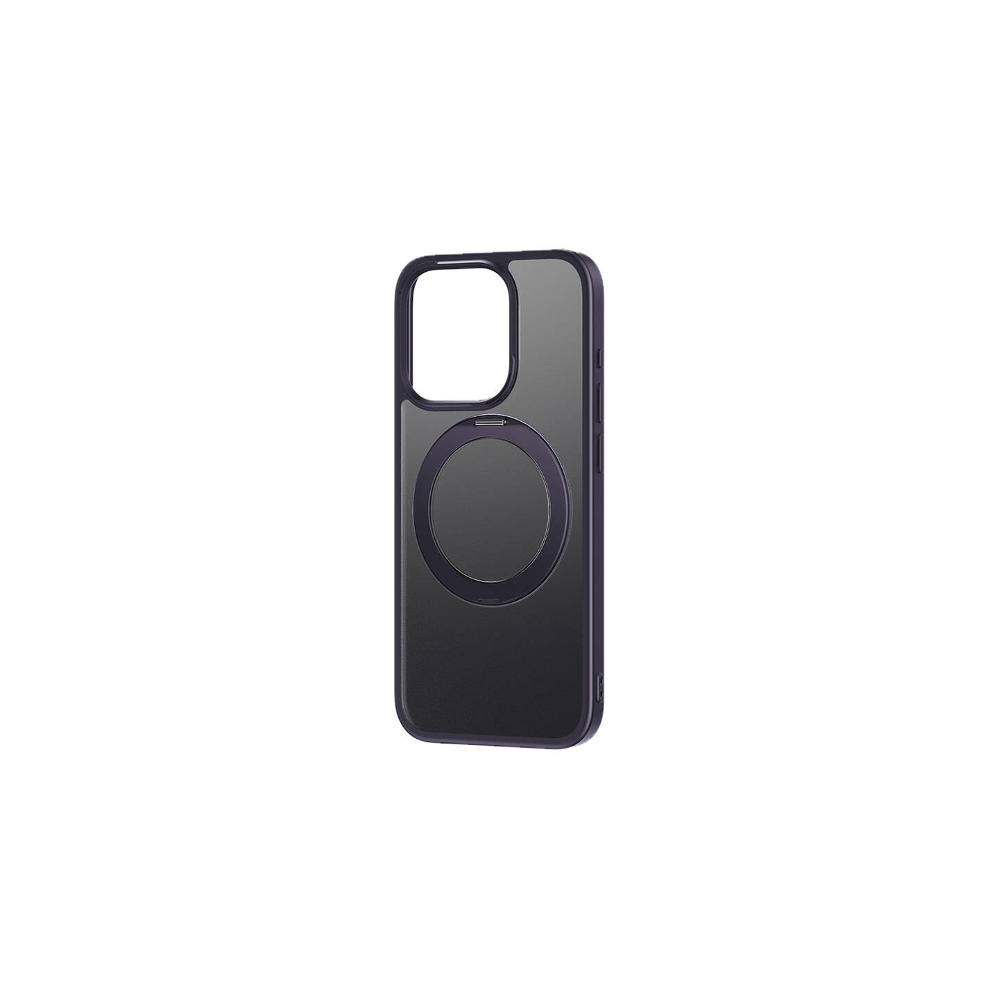 Phone Case with Stand Baseus SkyRing 360° for iP 14 Pro +tempered-glass and cleaning kit (purple)