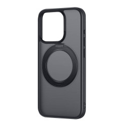 View product Phone Case with Stand Baseus SkyRing 360° for iP 15 +tempered-glass and cleaning kit (black)