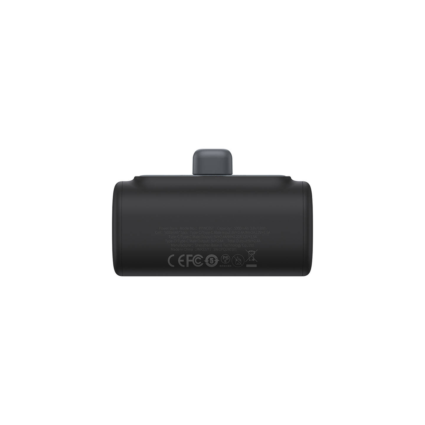 Powerbank OS-Baseus Compact IP 5000mAh 20W (black)