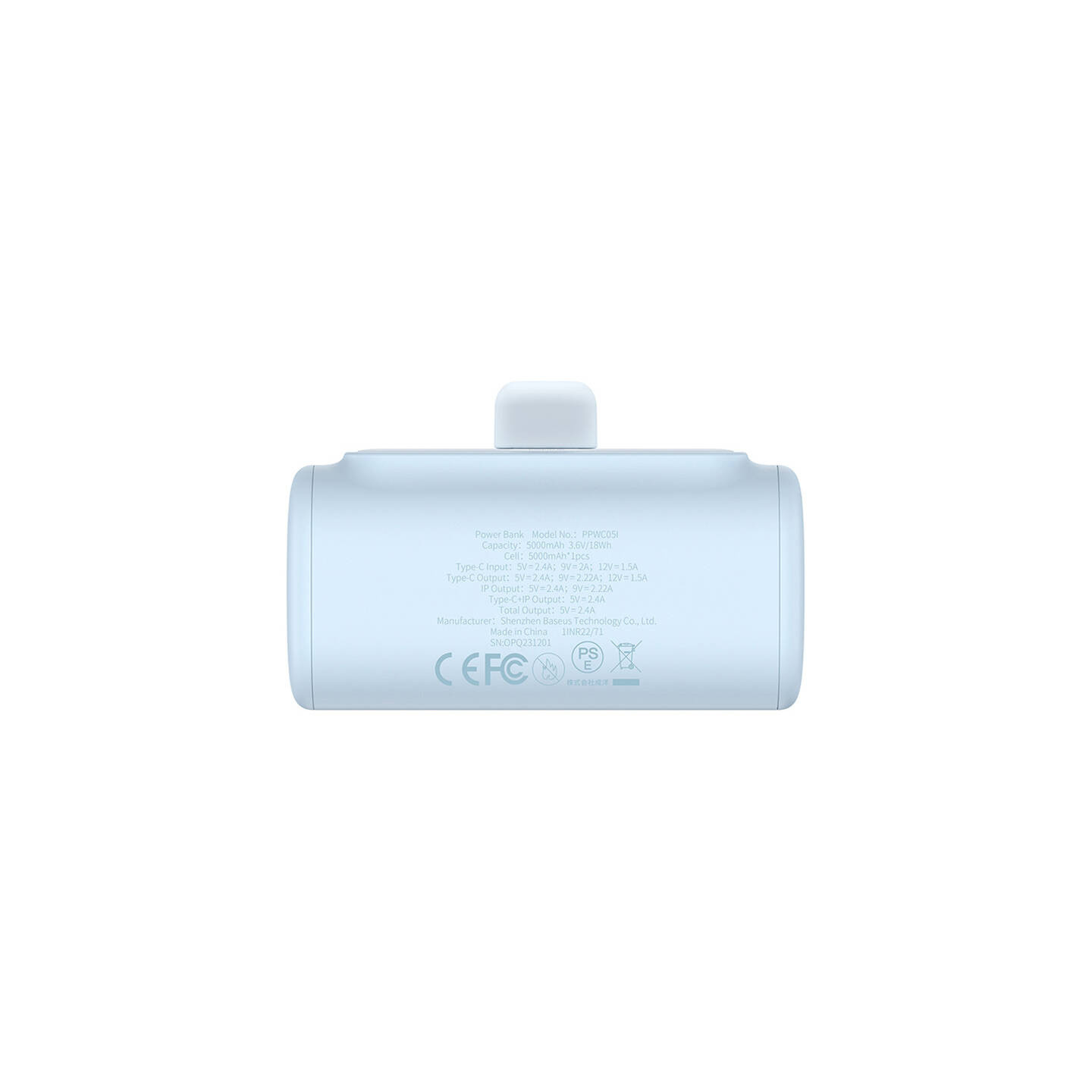 Powerbank OS-Baseus Compact IP 5000mAh 20W (blue)