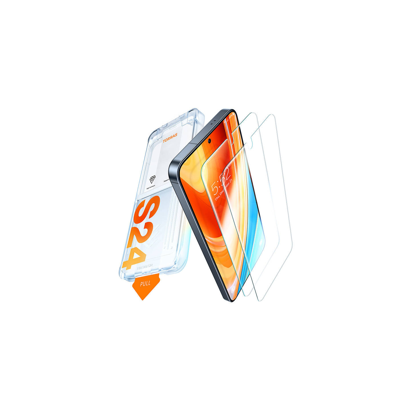 Tempered glass for Samsung S24+ Torras Install Master