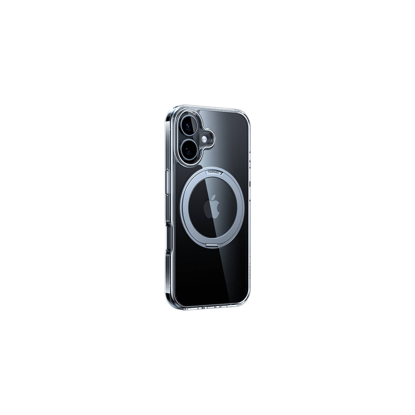 Torras Ostand Pro Case for iPhone 16 (Transparent)