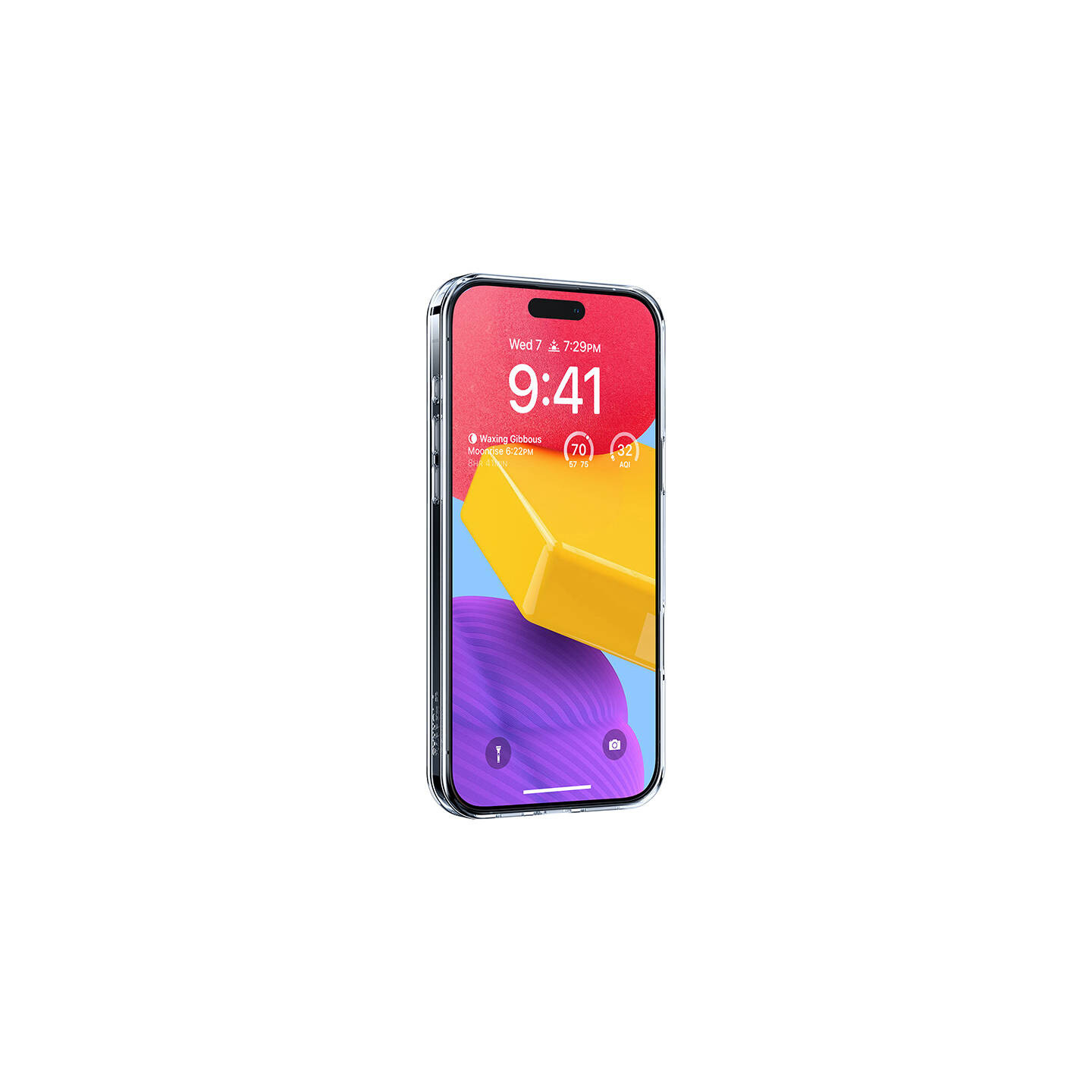 Torras Ostand Pro Case for iPhone 16 (Transparent)