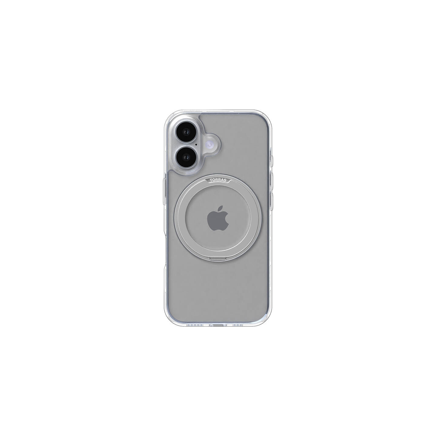 Torras Ostand Pro Case for iPhone 16 Plus (Transparent)
