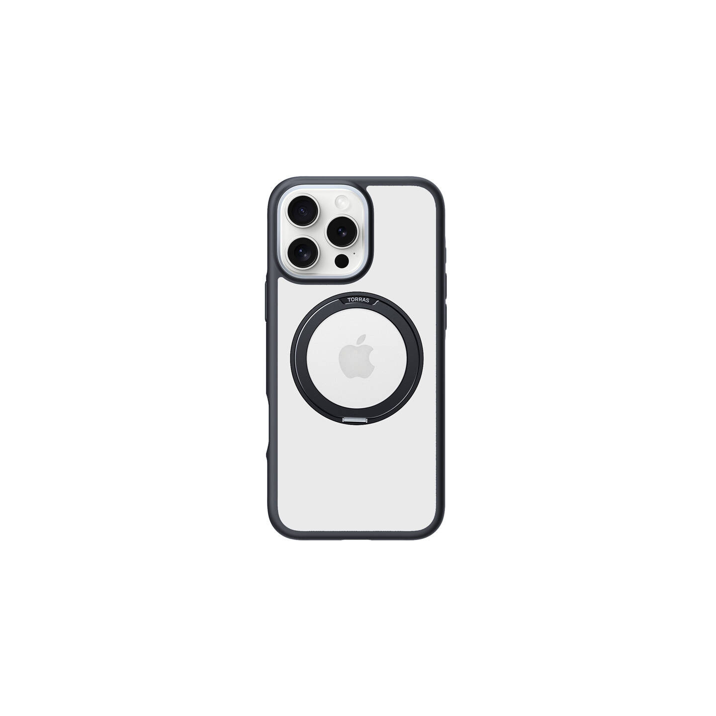 Torras Ostand R Fusion Case for iPhone 16 Pro Max (Black)