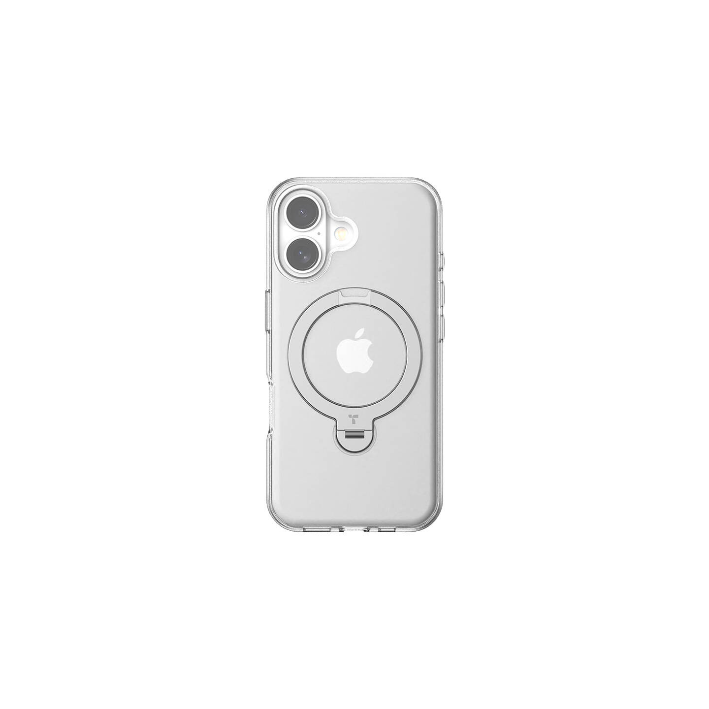 Torras Ostand Spin Case for iPhone 16 (Transparent)