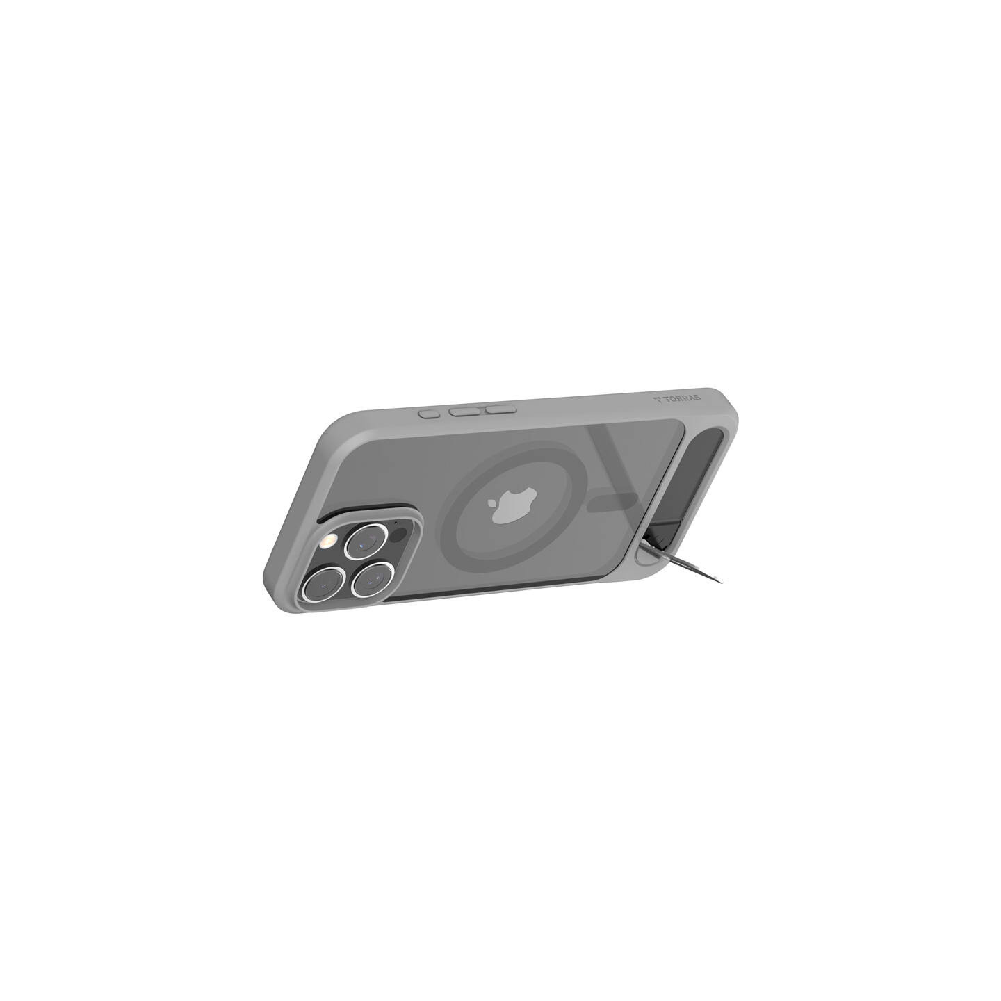 Torras Pstand Series Case for iPhone 16 Pro Max (gray)