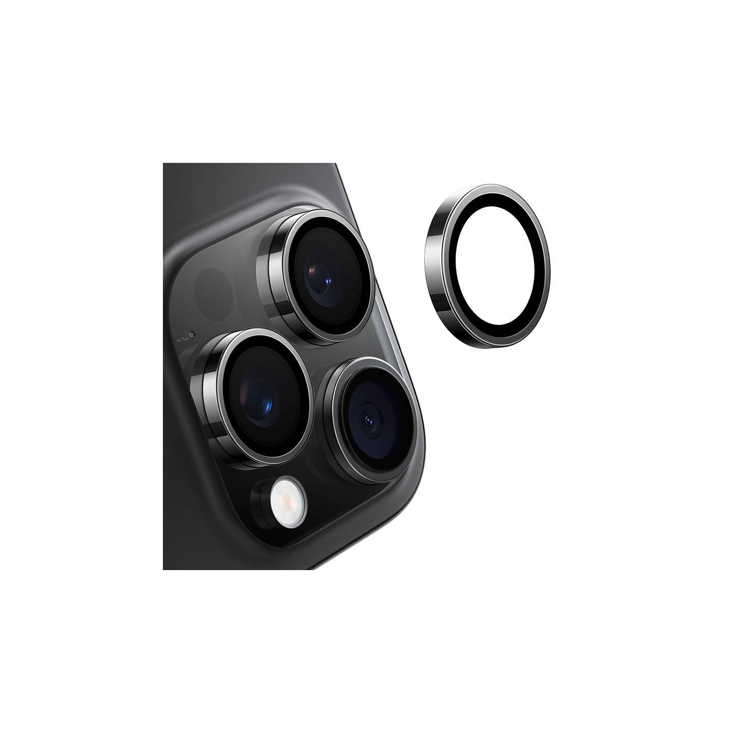 Lensguard Camera Glass for iPhone 16/16 Plus (Black)