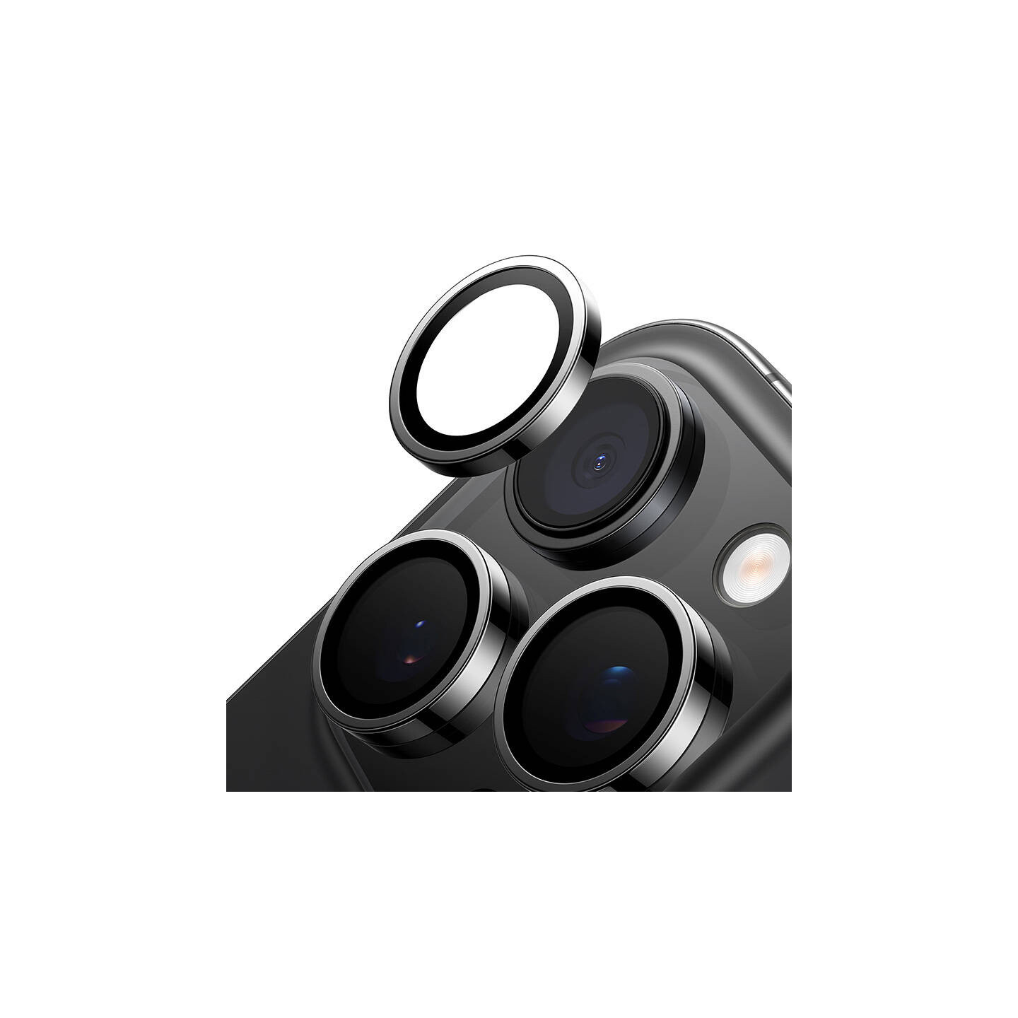 Lensguard Camera Glass for iPhone 16 ProMax (Black)
