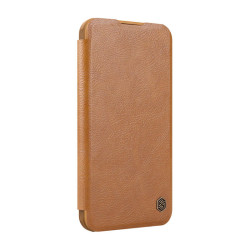 View product Etui Nillkin Qin Prop Leather iPhone 16 (brązowy)