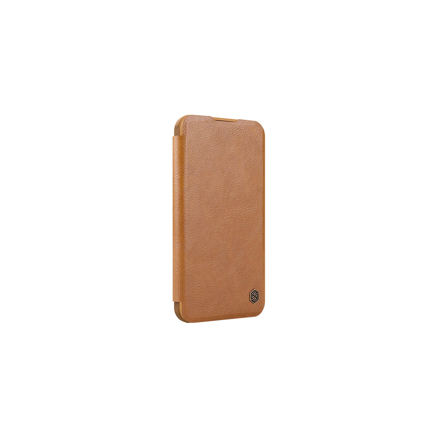 Etui Nillkin Qin Prop Leather iPhone 16 (brązowy)