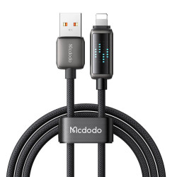 View product Mcdodo CA-5250 USB-A to Lightning cable, LED display, 1.2m