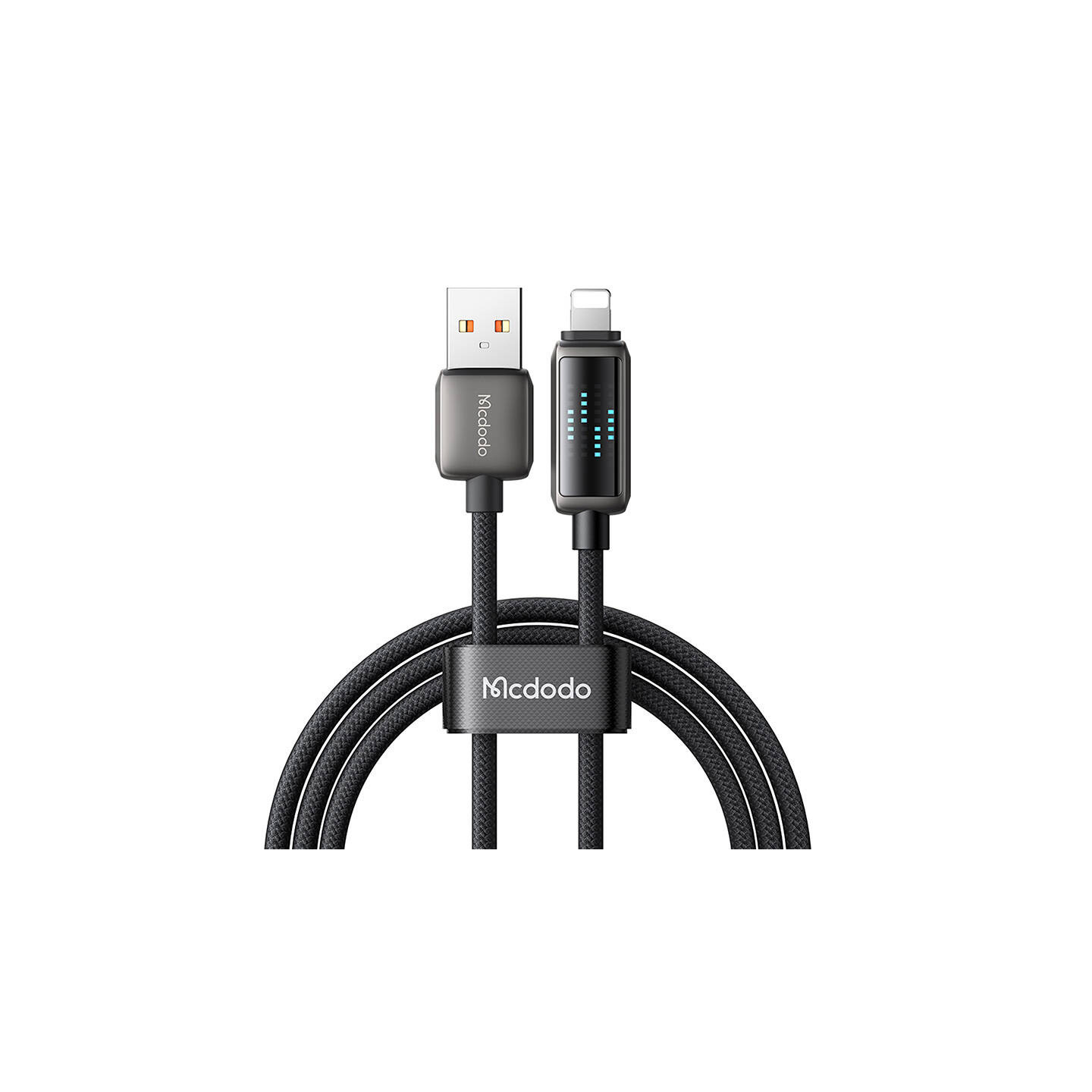 Mcdodo CA-5250 USB-A to Lightning cable, LED display, 1.2m