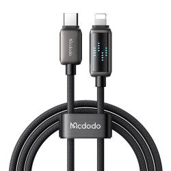 View product Mcdodo CA-2630 USB-C to Lightning cable, 36W, LED display, 1.2m