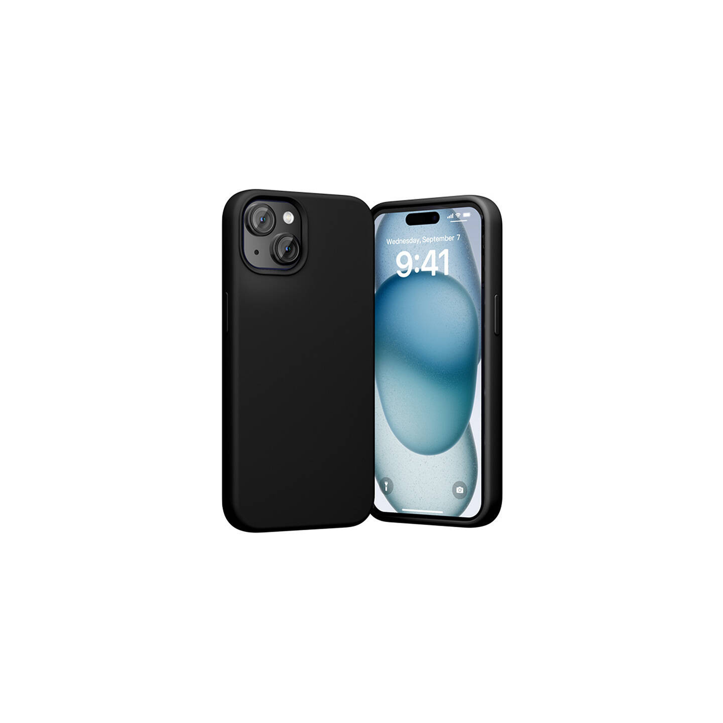 Vention KUFB0-20 Silicone Case for iPhone 15 Plus (black)