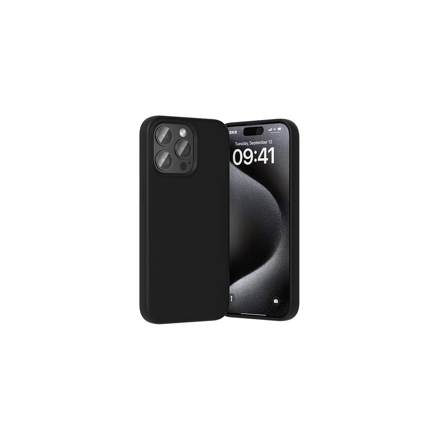 Vention KUFB0-40 Silicone Case for iPhone 15 Pro Max (black)