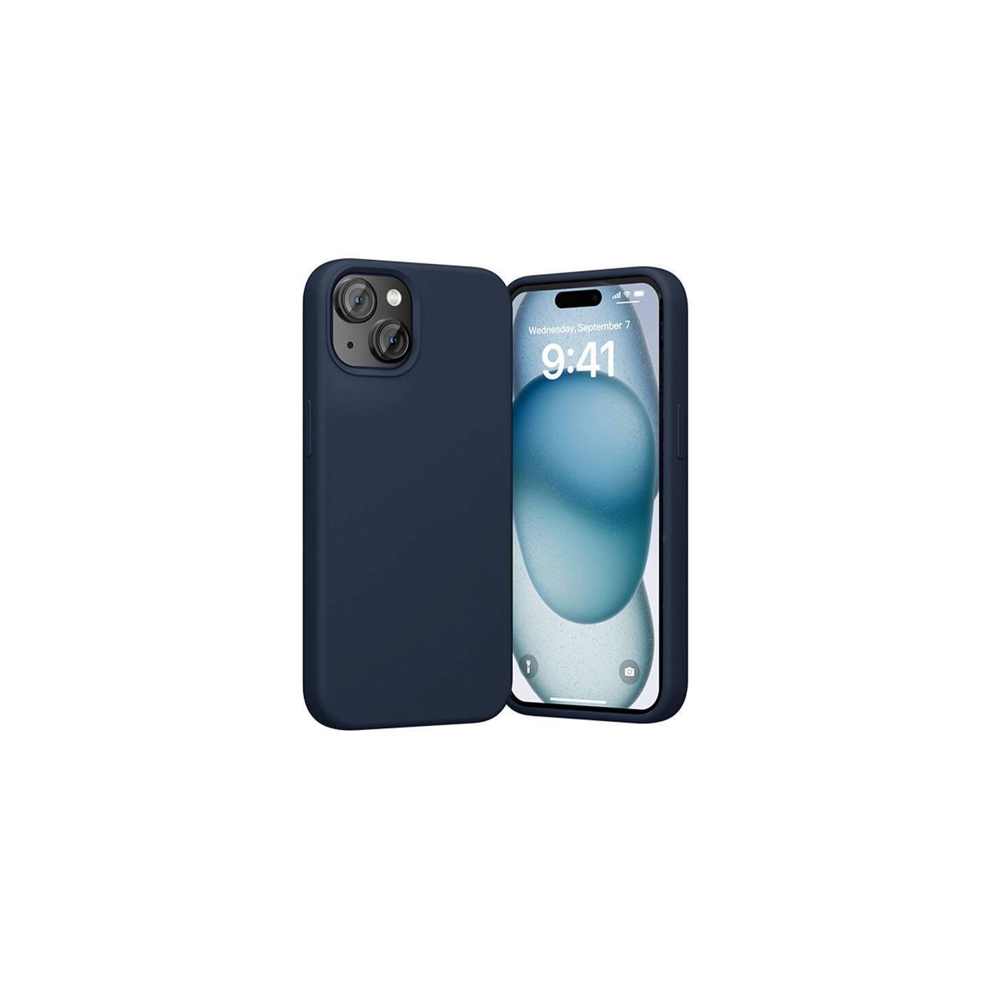Vention KUFL0-20 Silicone Case for iPhone 15 Plus (blue)
