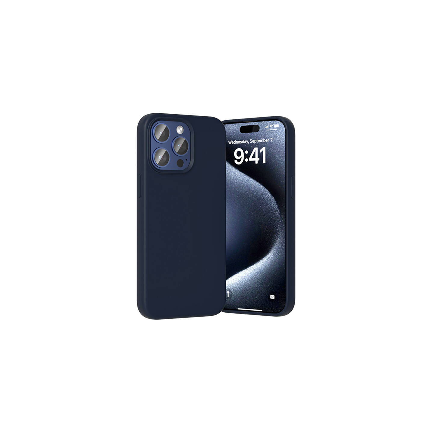 Vention KUFL0-30 Silicone Case for iPhone 15 Pro (blue)