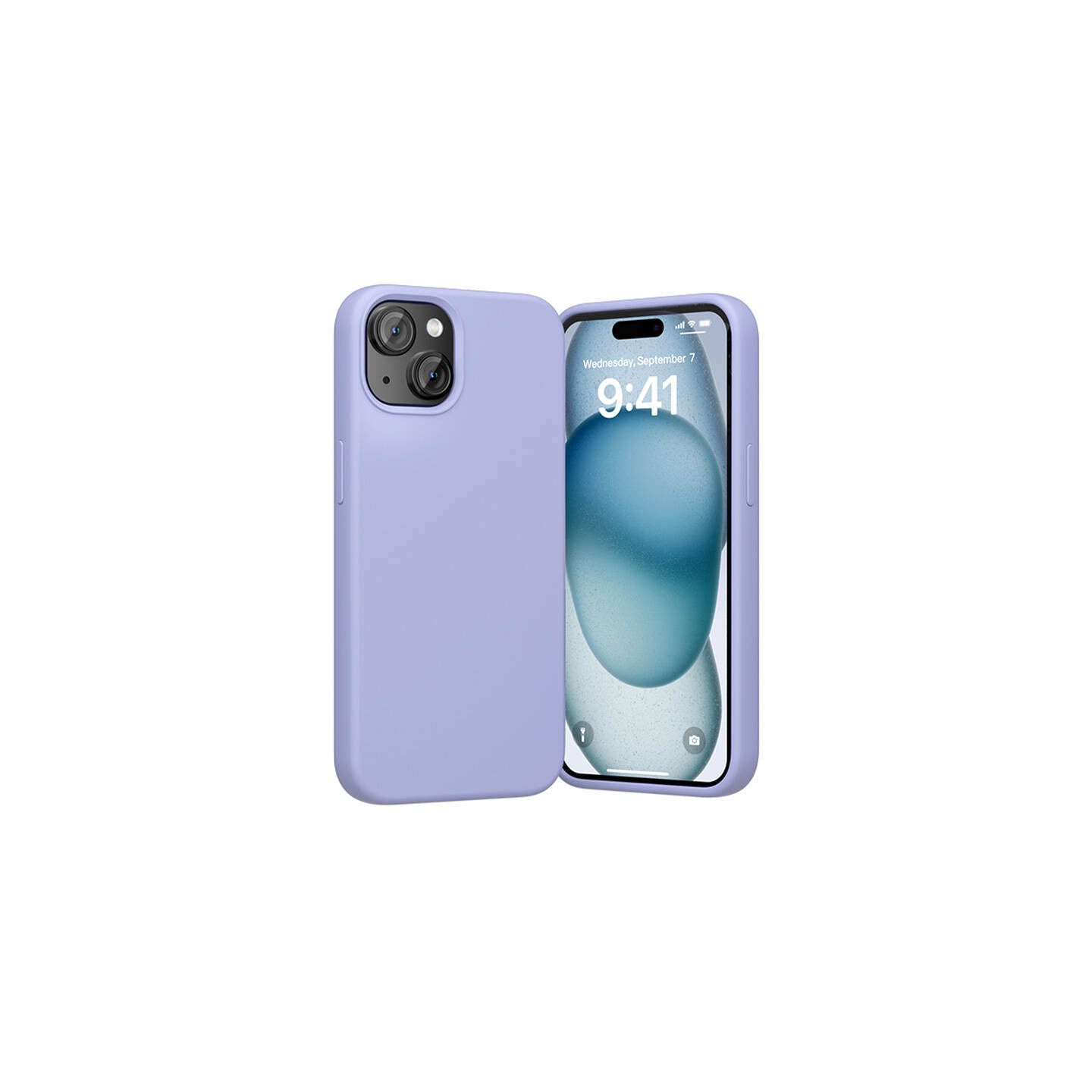 Vention KUFV0-20 Silicone Case for iPhone 15 Plus (purple)