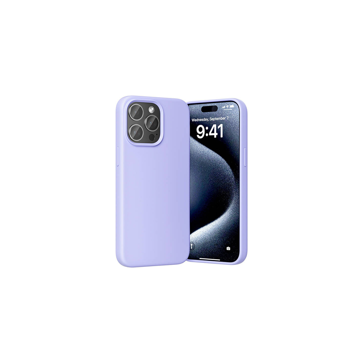 Vention KUFV0-40 Silicone Case for iPhone 15 Pro Max (purple)