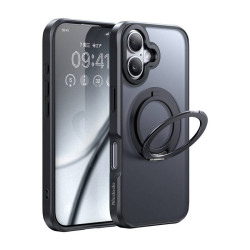 View product McDodo PC-4931 MagSafe case for iPhone 16 Plus with stand (black)
