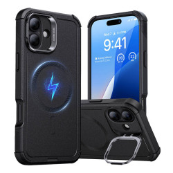 View product Cyber Tough (HaloLock) ESR case with stand for iPhone 16 Plus (black)