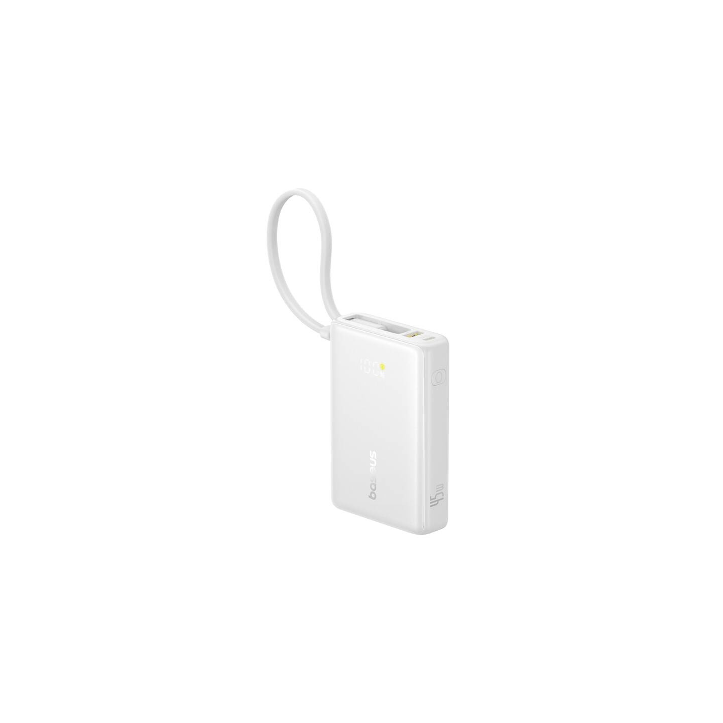 Powerbank Baseus PicoGo Digital Display 10000mAh 45W (biały)