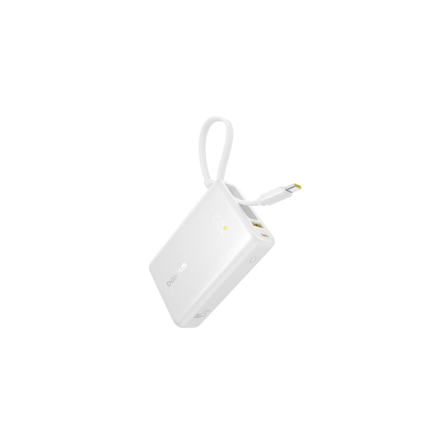 Powerbank Baseus PicoGo Digital Display 10000mAh 45W (biały)