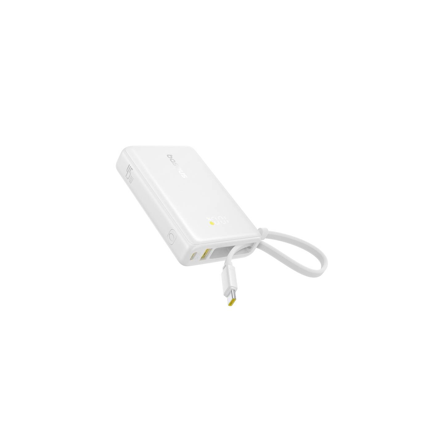 Powerbank Baseus PicoGo Digital Display 10000mAh 45W (biały)