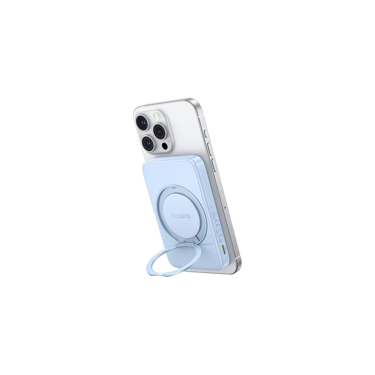 Baseus powerbank with stand PicoGo Qi2 5000mAh 20W (blue)