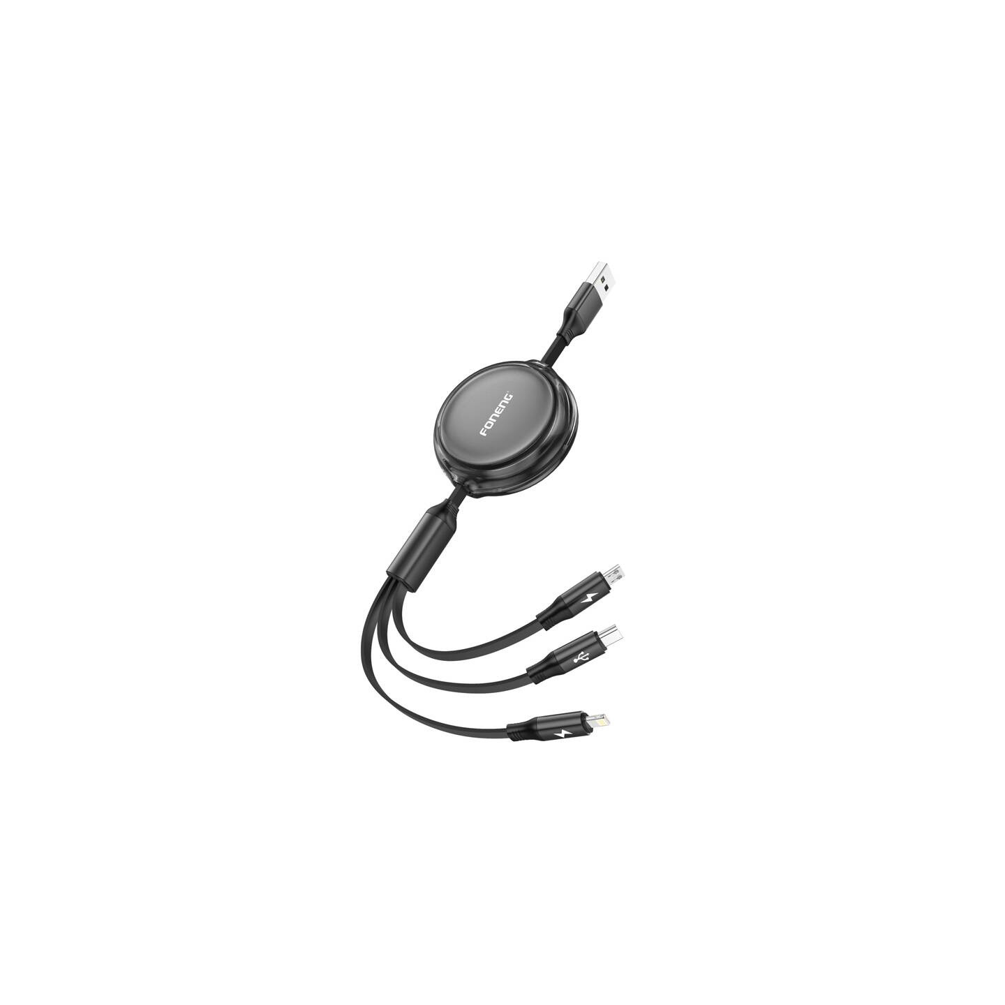 Foneng X113 3-in-1 Cable 1.1M (black)