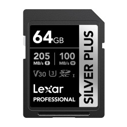 View product Lexar Professional SILVER PLUS SDXC 64GB memory card