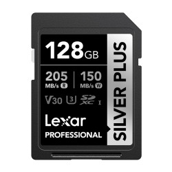 View product Lexar Professional SILVER PLUS SDXC 128GB memory card