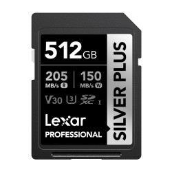 View product Lexar Professional SILVER PLUS SDXC 512GB memory card