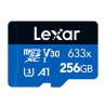 Lexar High-Performance 633x microSDXC 256GB memory card + SD adapter