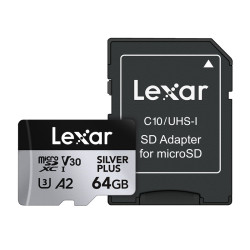View product Karta pamięci Lexar High-Performance Silver Plus microSDXC 64GB + adapter
