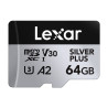 Karta pamięci Lexar High-Performance Silver Plus microSDXC 64GB + adapter