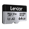 Karta pamięci Lexar High-Performance Silver Plus microSDXC 64GB + adapter