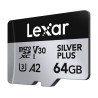 Karta pamięci Lexar High-Performance Silver Plus microSDXC 64GB + adapter