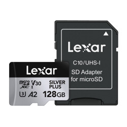 View product Karta pamięci Lexar High-Performance Silver Plus microSDXC 128GB + adapter