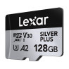 Karta pamięci Lexar High-Performance Silver Plus microSDXC 128GB + adapter