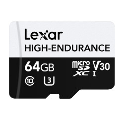 View product Lexar High-Endurance microSDHC/microSDXC 64GB memory card