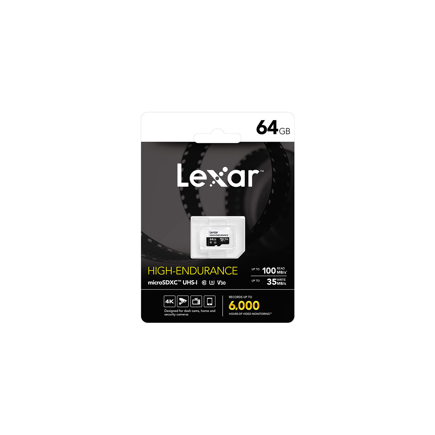 Lexar High-Endurance microSDHC/microSDXC 64GB memory card