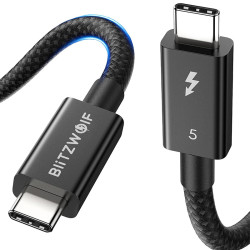 View product BlitzWolf BW-HDC8 240W USB-C to USB-C cable, 1.5m (black)