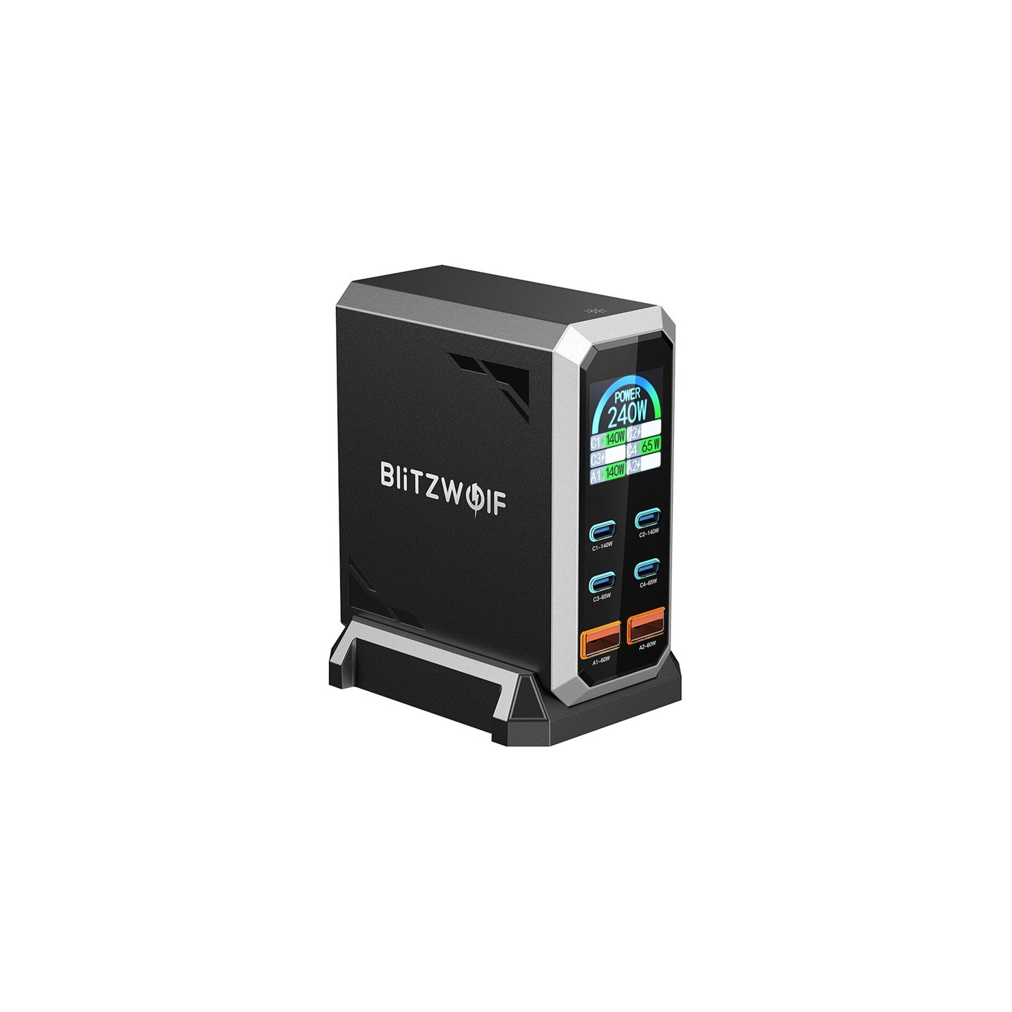 Blitzwolf BW-S31 2xUSB-A, 4xUSB-C, PD, 240W network charger.