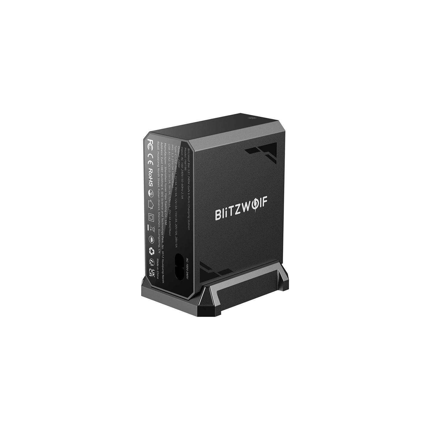 Blitzwolf BW-S31 2xUSB-A, 4xUSB-C, PD, 240W network charger.