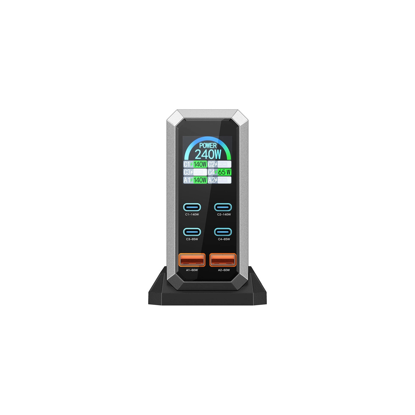 Blitzwolf BW-S31 2xUSB-A, 4xUSB-C, PD, 240W network charger.