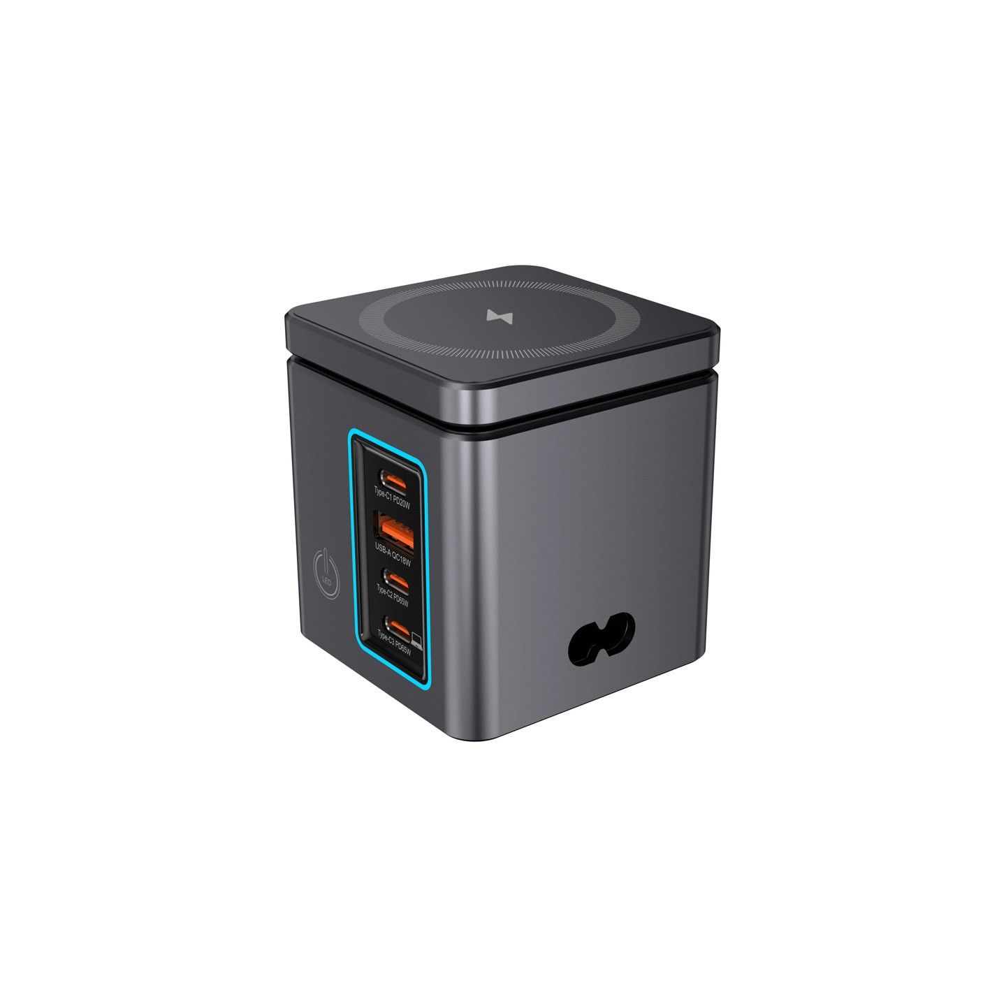 Blitzwolf BW-i113 GaN, USB-A, 3xUSB-C, 105W mains charger