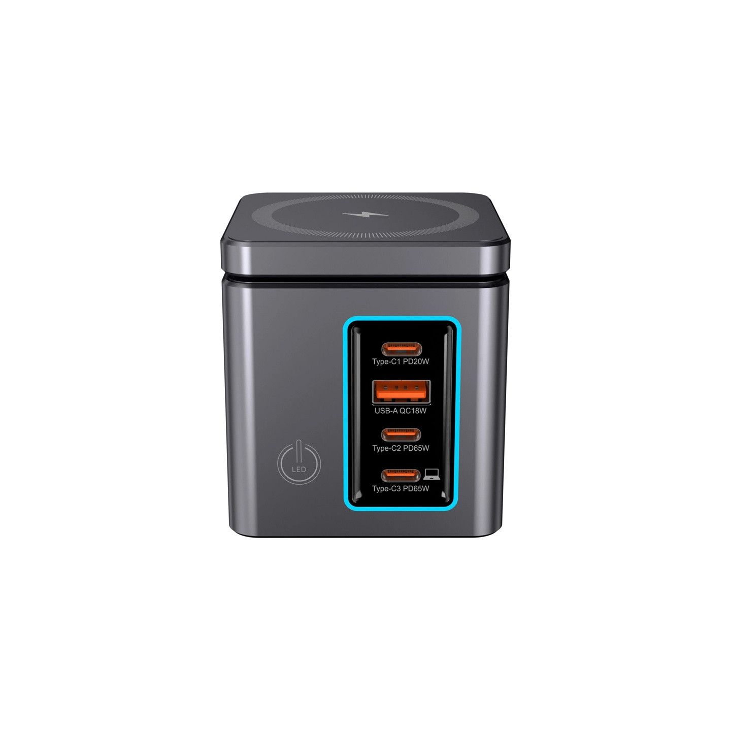 Blitzwolf BW-i113 GaN, USB-A, 3xUSB-C, 105W mains charger
