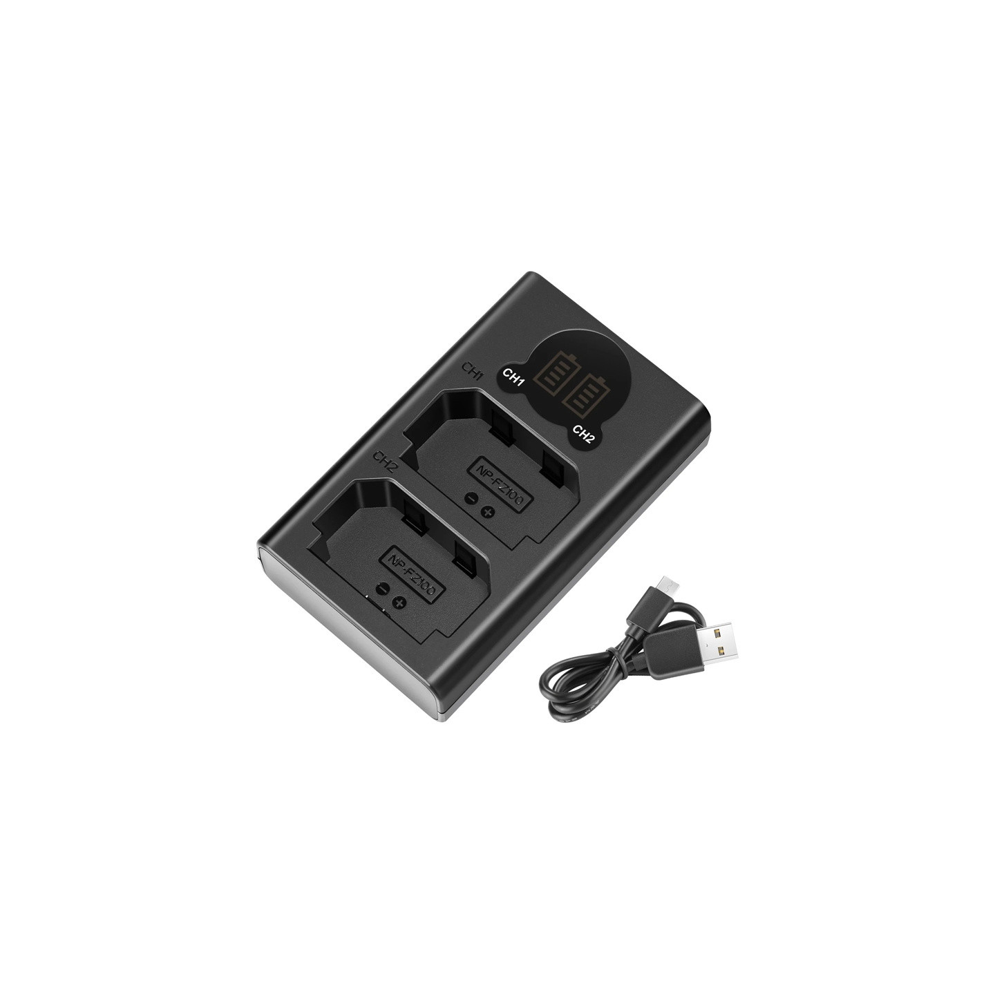 NEEWER DL-FZ100 Dual Battery Charger for NP-FZ100-S Batteries